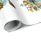 Papier Cadeau Crâne à sucre (Coin rond)