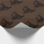 Papier Cadeau Crâne Brown (Coin)