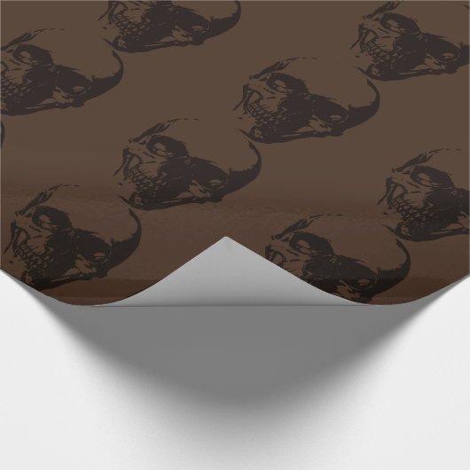 Papier Cadeau Crâne Brown (Coin)