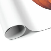 Papier Cadeau crâne citrouille d'halloween (Coin rond)