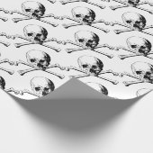 Papier Cadeau Crâne croisé (Coin)