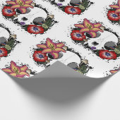 Papier Cadeau Crâne de chat Doom et Bloom (Coin)