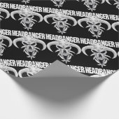 Papier Cadeau Crâne de Headbanger (Coin)