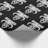 Papier Cadeau Crâne de Headbanger (Coin)