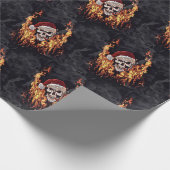 Papier Cadeau Crâne de Noël (Coin)