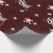 Papier Cadeau Crâne de Noël (Coin)