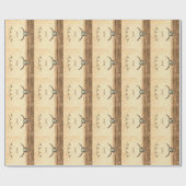 Papier Cadeau Crâne de vache Pays Brown Ouest Russe Motif (Plat)