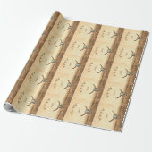Papier Cadeau Crâne de vache Pays Brown Ouest Russe Motif (Déroulé)