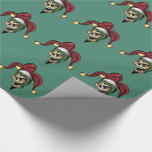 Papier Cadeau Crâne de zombi de joker (Coin)