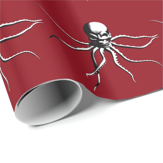 Papier Cadeau Crâne d'Ilithid (Coin rond)