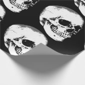 Papier Cadeau Crâne gothique vintage (Coin)