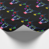 Papier Cadeau Crâne psychédélique de Rudolph (Coin)