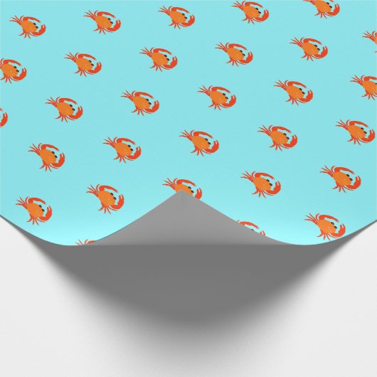 Papier Cadeau Crâne rouge chaud orange simple propre frais (Coin)