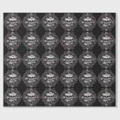 Papier Cadeau Crâne Vintage (Plat)