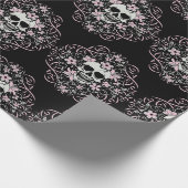 Papier Cadeau Crâne Vintage (Coin)