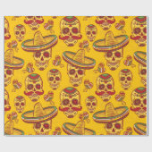 Papier Cadeau Crânes Amigo (Plat)