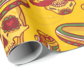 Papier Cadeau Crânes Amigo (Coin rond)