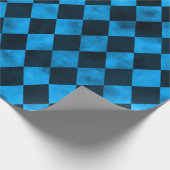 Papier Cadeau Crânes bleues et séries tournesol 13 (Coin)