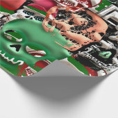 Papier Cadeau Crânes de Noël (Coin)