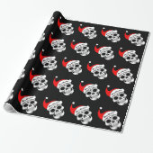 Papier Cadeau Crânes de Noël (Déroulé)