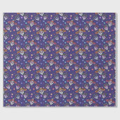 Papier Cadeau Crânes Dia De Los Muertos (Plat)