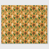 Papier Cadeau Crânes du désert occidental Cactus serpents Motif (Plat)