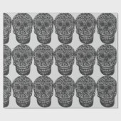 Papier Cadeau crânes enveloppant du papier (Plat)