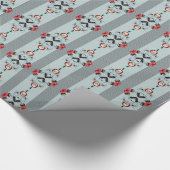 Papier Cadeau Crânes et araignées enveloppant du papier (Coin)