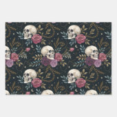 Papier cadeau Crânes et Roses (Devant 3)