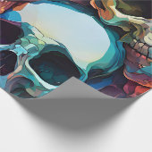 Papier Cadeau Crânes funky (Coin)