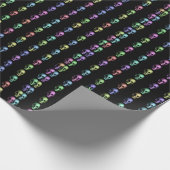 Papier Cadeau crânes humains en pastel de Métallique-regard (Coin)