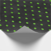 Papier Cadeau Crânes verts et série tournesol Design 13 Tissu (Coin)