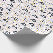 Papier Cadeau Cravate Bow Fête des pères mignonne (Coin)