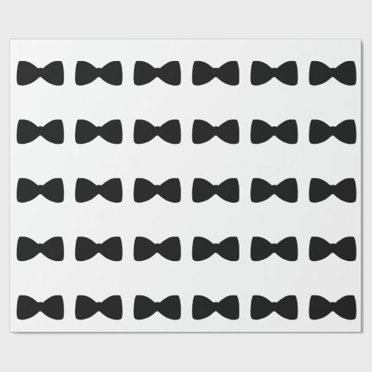 Papier Cadeau Cravate d'arc (Plat)