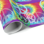 Papier Cadeau Cravate de paix teinte (Coin rond)