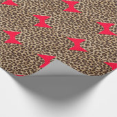 Papier Cadeau Cravate Leopard Red Bow (Coin)