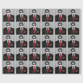Papier Cadeau Cravate rouge Mariage noir Tux pour Groomsman (Plat)