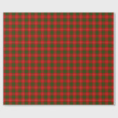 Papier Cadeau Crawford tartan rouge vert plaid (Plat)