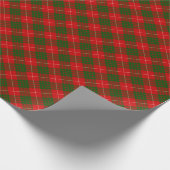 Papier Cadeau Crawford tartan rouge vert plaid (Coin)