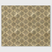 Papier Cadeau CrawSpider Floral Halloween Motif (Plat)