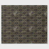 Papier Cadeau CrawSpider Floral Halloween Motif (Plat)