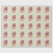 Papier Cadeau Crayon Coquette Arc Prof Appreciation École (Plat)