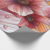 Papier Cadeau Crayon de couleur florale (Coin)