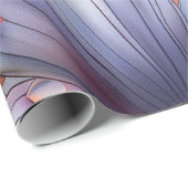 Papier Cadeau Crayon de couleur florale (Coin rond)