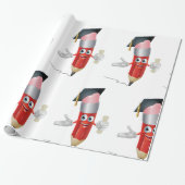 Papier Cadeau Crayon de fin d'études (Déroulé)