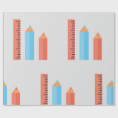Papier Cadeau Crayon de mesure (Plat)