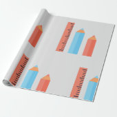 Papier Cadeau Crayon de mesure (Déroulé)
