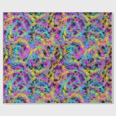 Papier Cadeau crayon fondu multicolore : (Plat)