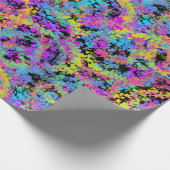 Papier Cadeau crayon fondu multicolore : (Coin)