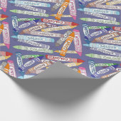 Papier Cadeau Crayons colorés (Coin)